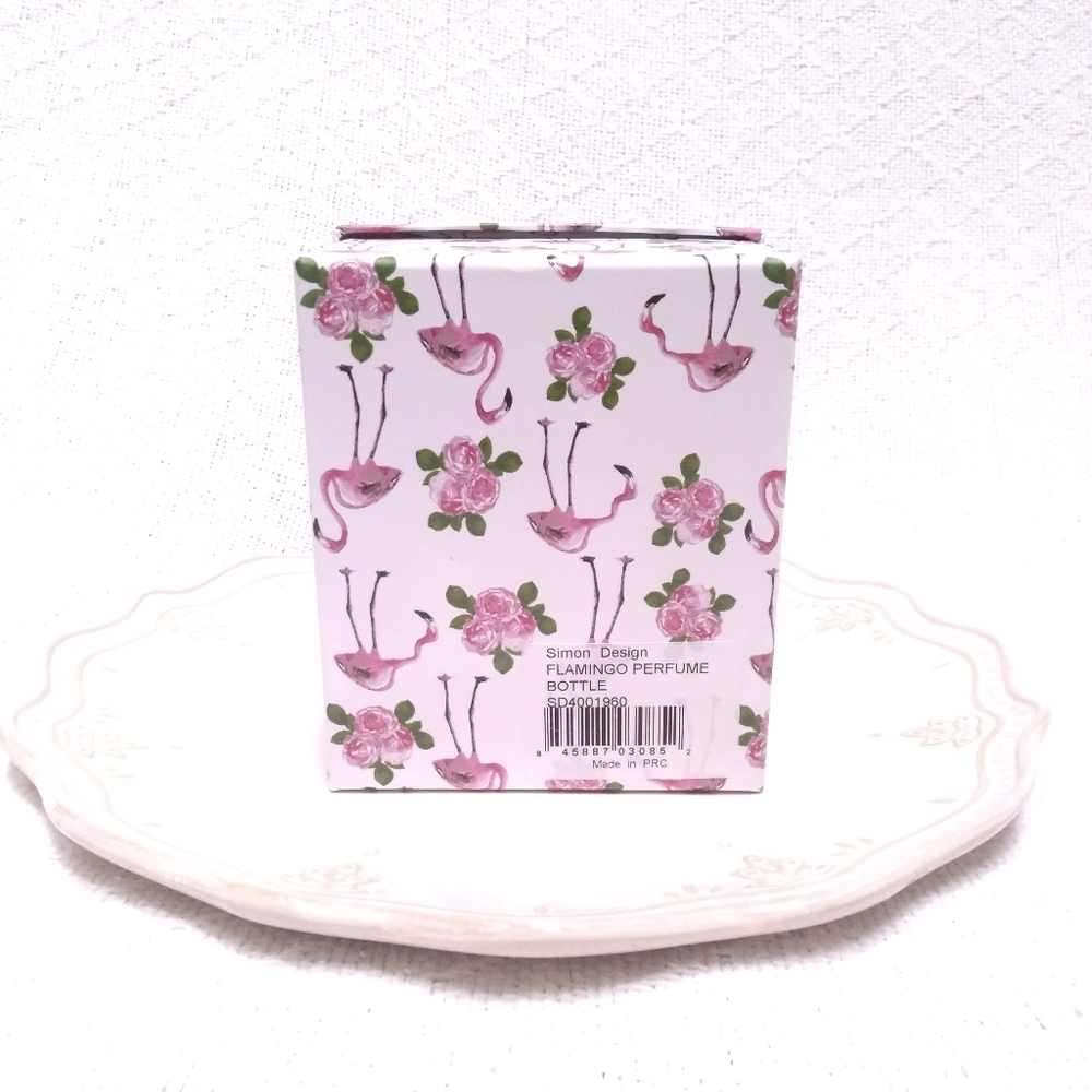 Simon Designs Flamingo Crystal Perfume Bottle - Picture 3 of 13